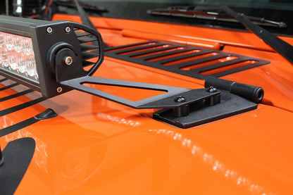 Jeep JK Hood Light Mount Brackets 07-18 Wrangler JK Fishbone Offroad-3