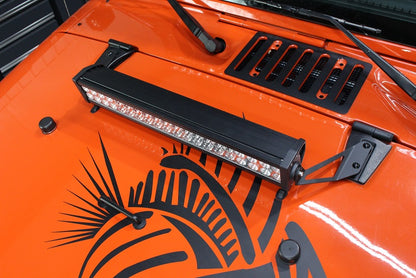 Jeep JK Hood Light Mount Brackets 07-18 Wrangler JK Fishbone Offroad-4