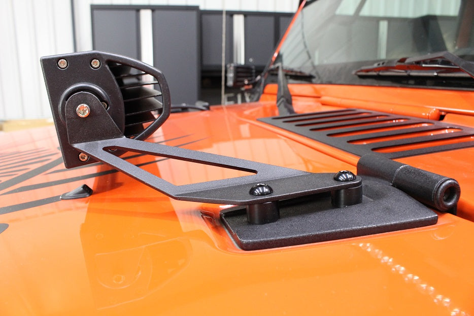 Jeep JK Hood Light Mount Brackets 07-18 Wrangler JK Fishbone Offroad-5