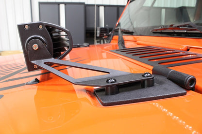 Jeep JK Hood Light Mount Brackets 07-18 Wrangler JK Fishbone Offroad-5