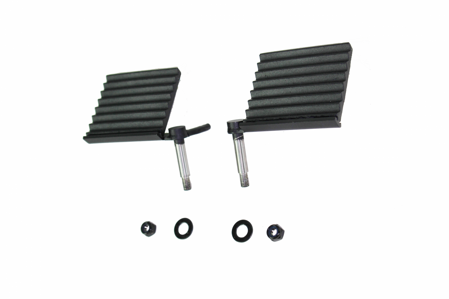 Jeep Foot Peg Set 76-06 CJ YJ TJ Wrangler Gloss Black Fishbone Offroad-1