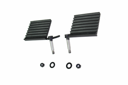 Jeep Foot Peg Set 76-06 CJ YJ TJ Wrangler Gloss Black Fishbone Offroad-1