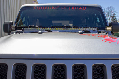 Jeep JL Cowl Light Bracket 18-Pres Wrangler JL Fishbone Offroad-8