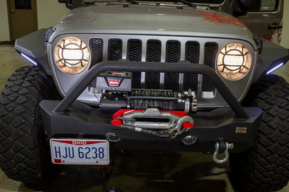 Jeep JL Headlight Guards For 18-Pres Wrangler JL Aluminum Fishbone Offroad-7