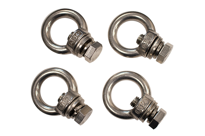 Fishbone Offroad Jeep Storage/Bed Rack Tie Down Kit Stainless Steel Fishbone