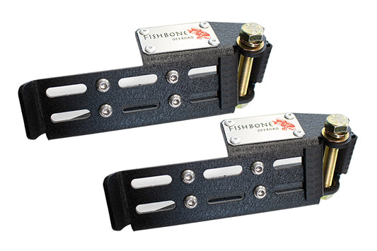 Jeep Foot Peg Set For 07-Up Wrangler/Gladiator Steel Black Fishbone Offroad