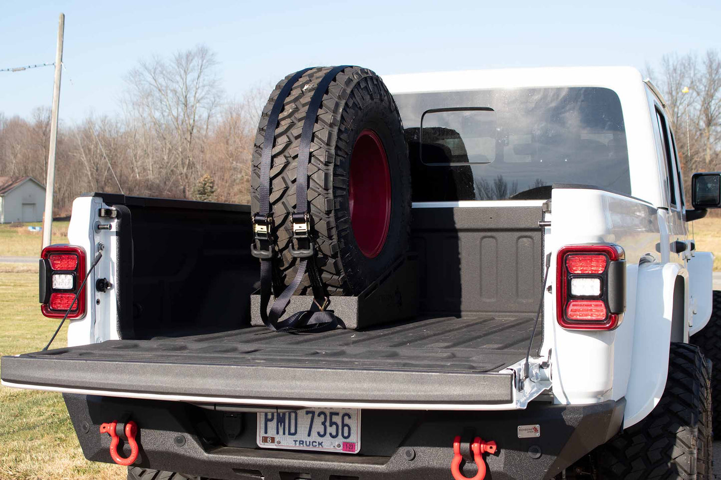 Fishbone Offroad Bed Mounted Spare Tire Mount Fishbone Offroad