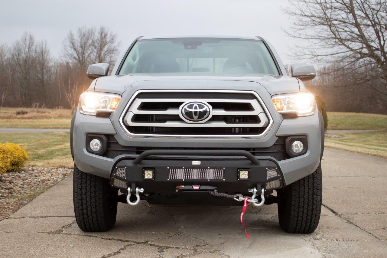 2016-Present Toyota Tacoma Center Stubby Front Bumper Fishbone Offroad-13
