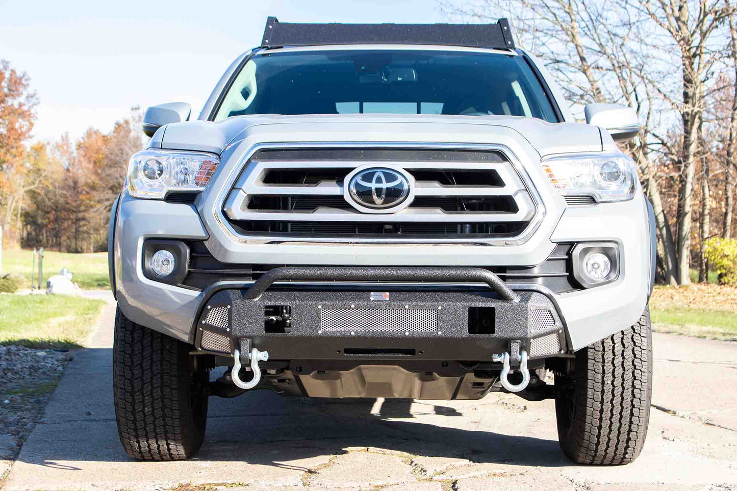 2016-Present Toyota Tacoma Center Stubby Front Bumper Fishbone Offroad-6