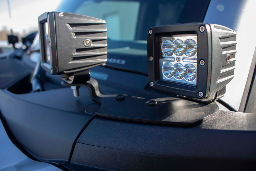 2022-Present Bronco Cowl Light Brackets Fishbone Offroad-4