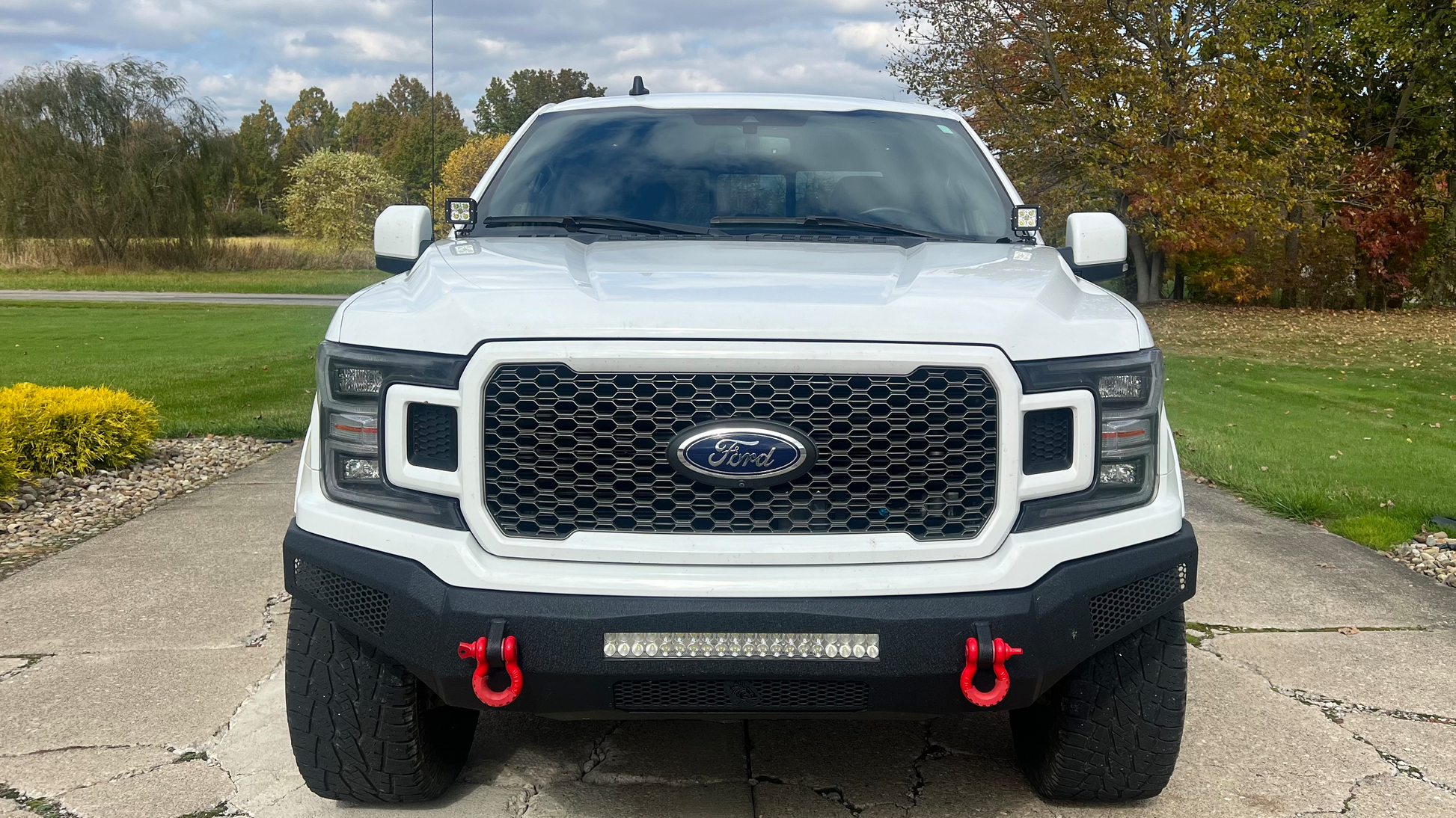 2015-2023 F150 and 2017-2023 Raptor Hood Light Pod Bracket Fishbone Offroad-2