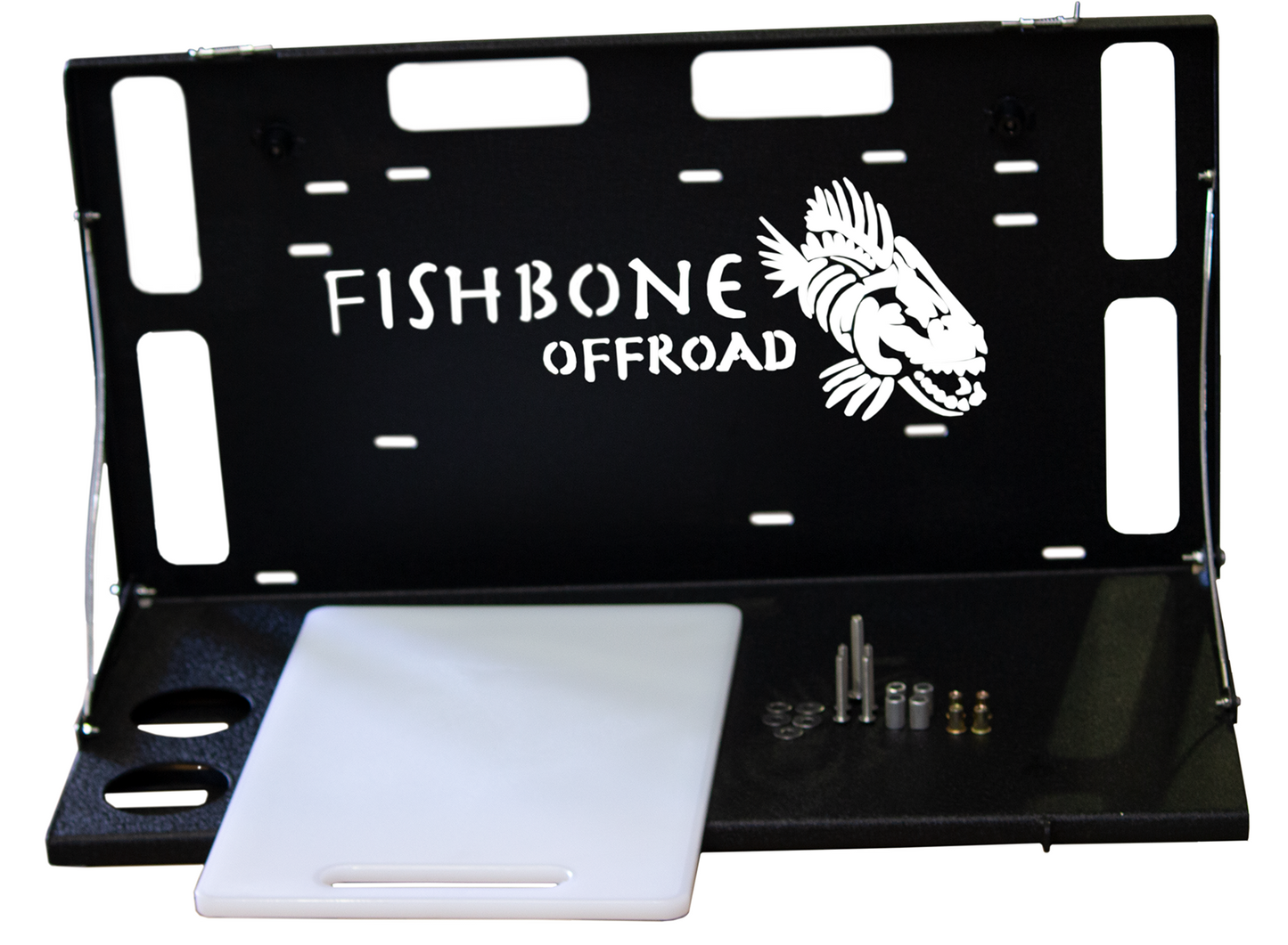 Fishbone Offroad 6th Gen Ford Bronco, 18-Present Jeep Wrangler JL and 07-18 Jeep Wrangler JK Tailgate Table Fishbone Offroad