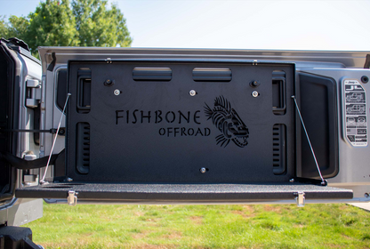 6th Gen Ford Bronco, 18-Present Jeep Wrangler JL and 07-18 Jeep Wrangler JK Tailgate Table Fishbone Offroad-1