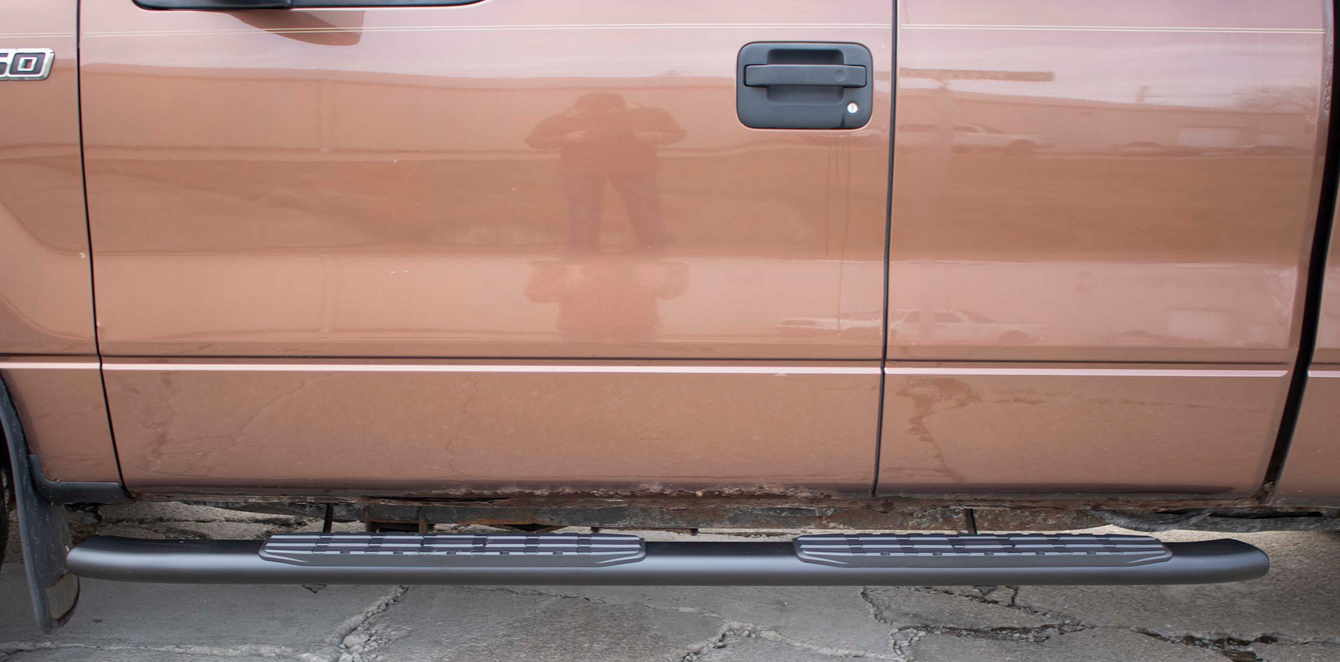 09-14 F-150 Extended Cab 5 Inch Oval Side Steps Fishbone Offroad-5