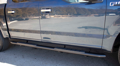 15-Current F-150 Crew Cab 5 Inch Oval Side Steps Fishbone Offroad-5