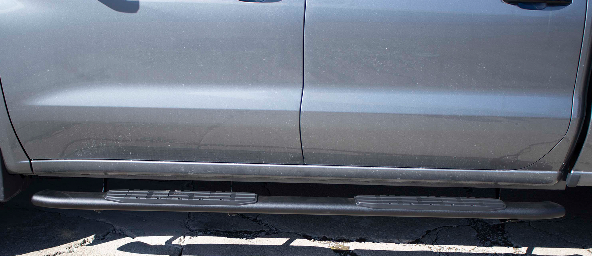 Fishbone Offroad 19-Current Silverado 1500 Double Cab 5 Inch Oval Side Step Fishbone Offroad