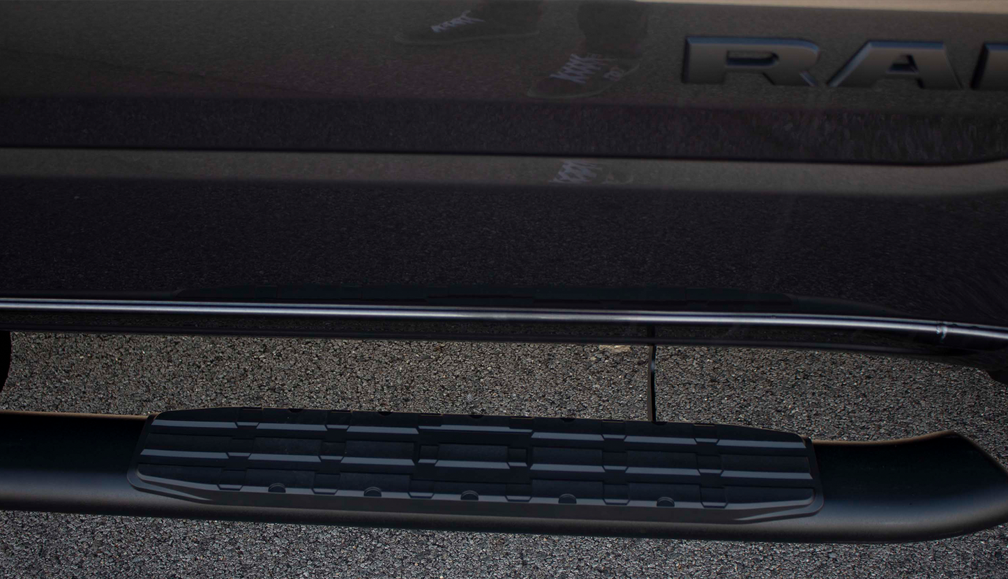 Fishbone Offroad 19-Current Silverado 1500 Double Cab 5 Inch Oval Side Step Fishbone Offroad