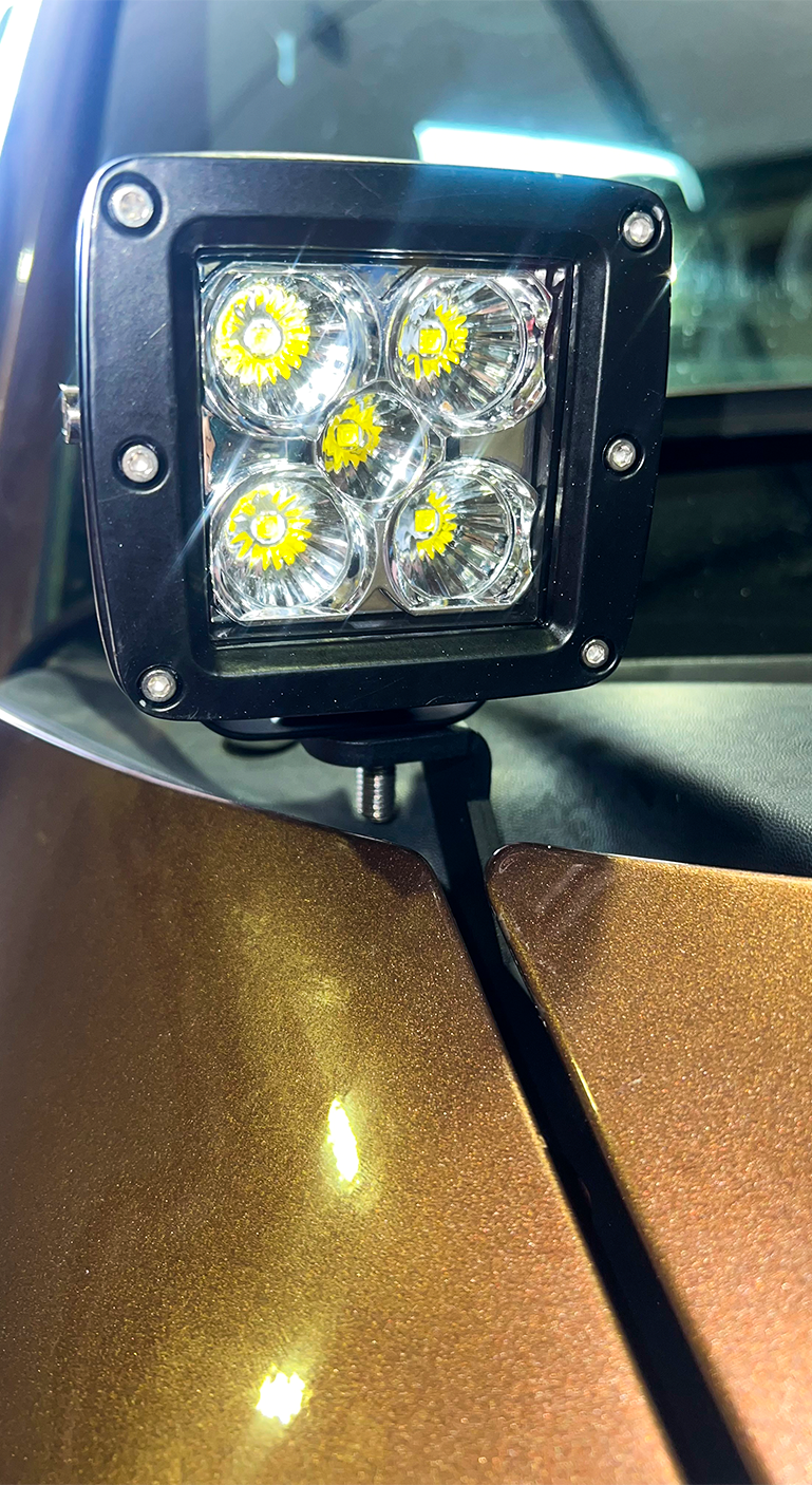 2004-2014 Ford F-150 and 2010-2014 Ford Raptor Hood Light Pod Bracket Fishbone Offroad-1