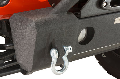 Jeep JK Stubby Bumper W/Tube Guard 07-18 Wranger JK Black Texured Powercoated Fishbone Offroad-9