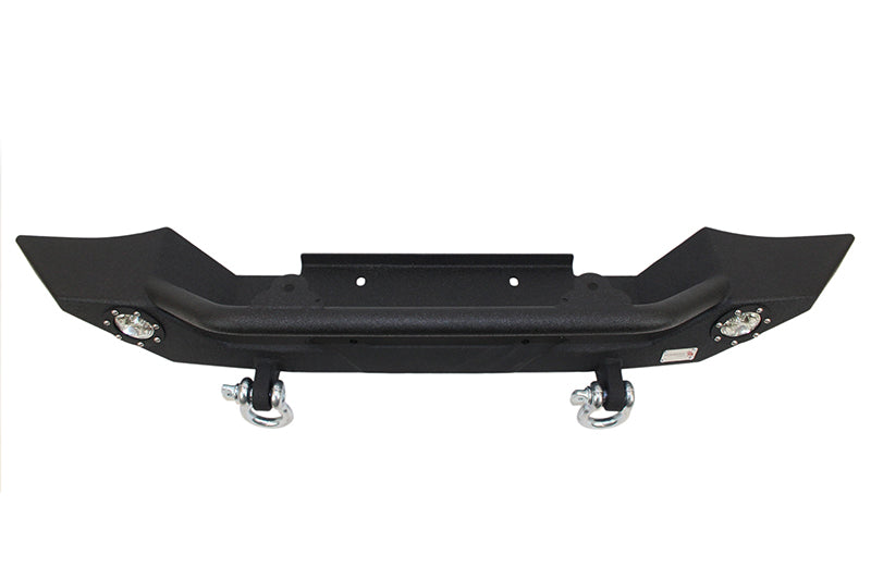 Jeep TJ/YJ Front Bumper W/LED's 87-06 Wrangler TJ/YJ Steel Black Textured Powercoat Fishbone Offroad-5