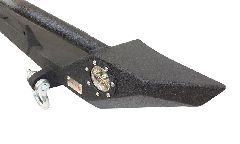 Jeep TJ/YJ Front Bumper W/LED's 87-06 Wrangler TJ/YJ Steel Black Textured Powercoat Fishbone Offroad-6