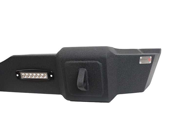 Fishbone Offroad Jeep JK Rear Bumper W/LED's 07-18 Wrangler JK Rubicon and Unlimited Steel Black Textured Powdercoat Fishbone Offroad