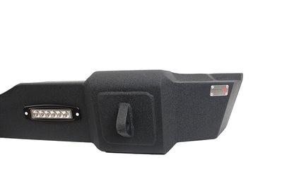 Jeep JK Rear Bumper W/LED's 07-18 Wrangler JK Rubicon and Unlimited Steel Black Textured Powdercoat Fishbone Offroad-3