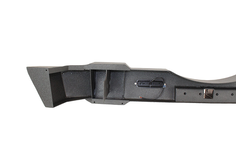 Fishbone Offroad Jeep JK Rear Bumper W/LED's 07-18 Wrangler JK Rubicon and Unlimited Steel Black Textured Powdercoat Fishbone Offroad