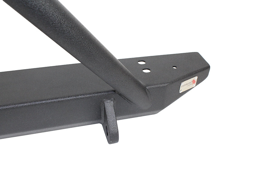 Jeep TJ Front Bumper W/Stinger 97-06 Wrangler TJ Rubicon and Unlimited Steel Black Textured Powdercoat Piranha Series Fishbone Offroad-3