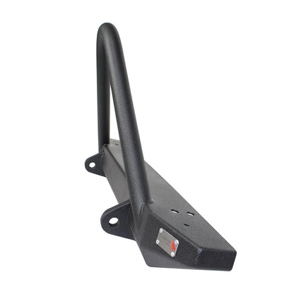 Jeep TJ Front Bumper W/Stinger 97-06 Wrangler TJ Rubicon and Unlimited Steel Black Textured Powdercoat Piranha Series Fishbone Offroad-5