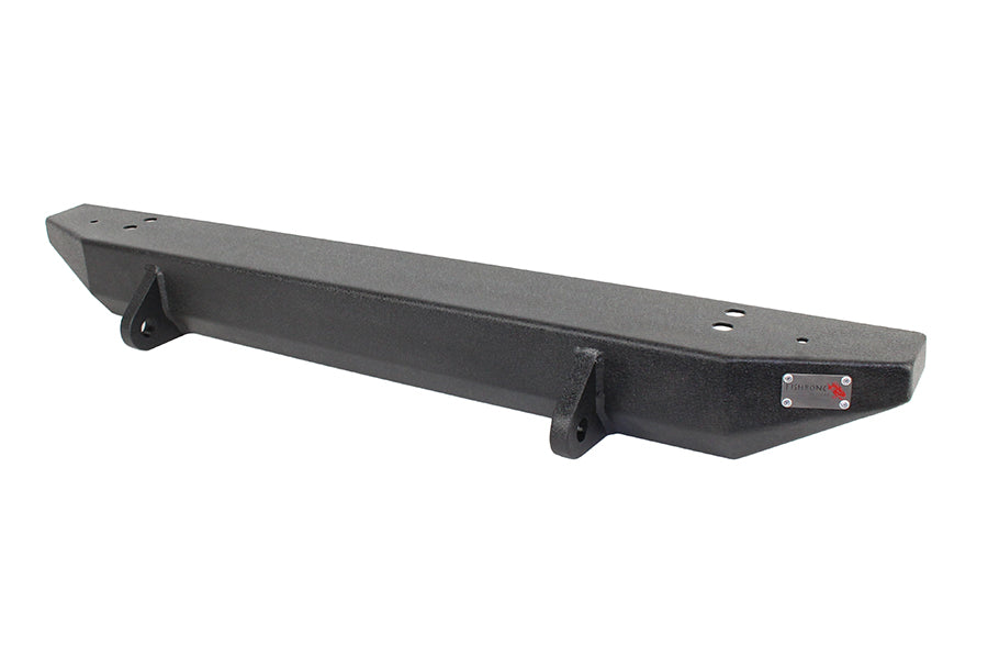 Jeep TJ Front Bumper 97-06 Wrangler TJ Rubicon and Unlimited Steel Black Textured Powdercoat Piranha Series Fishbone Offroad-4