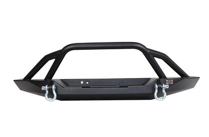 Cherokee XJ Front Winch Bumper W/Grille Guard Bullhead Steel Black Textured Powdercoat Fishbone Offroad-1