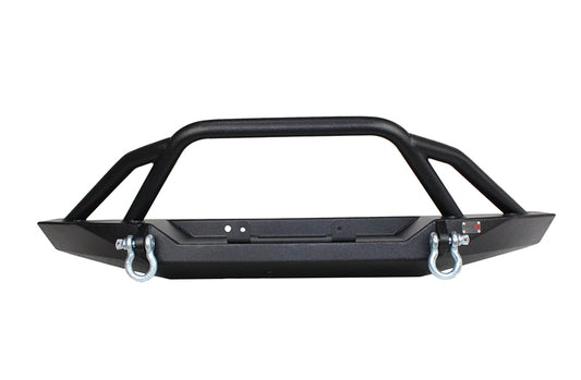 Cherokee XJ Front Winch Bumper W/Grille Guard Bullhead Steel Black Textured Powdercoat Fishbone Offroad-1