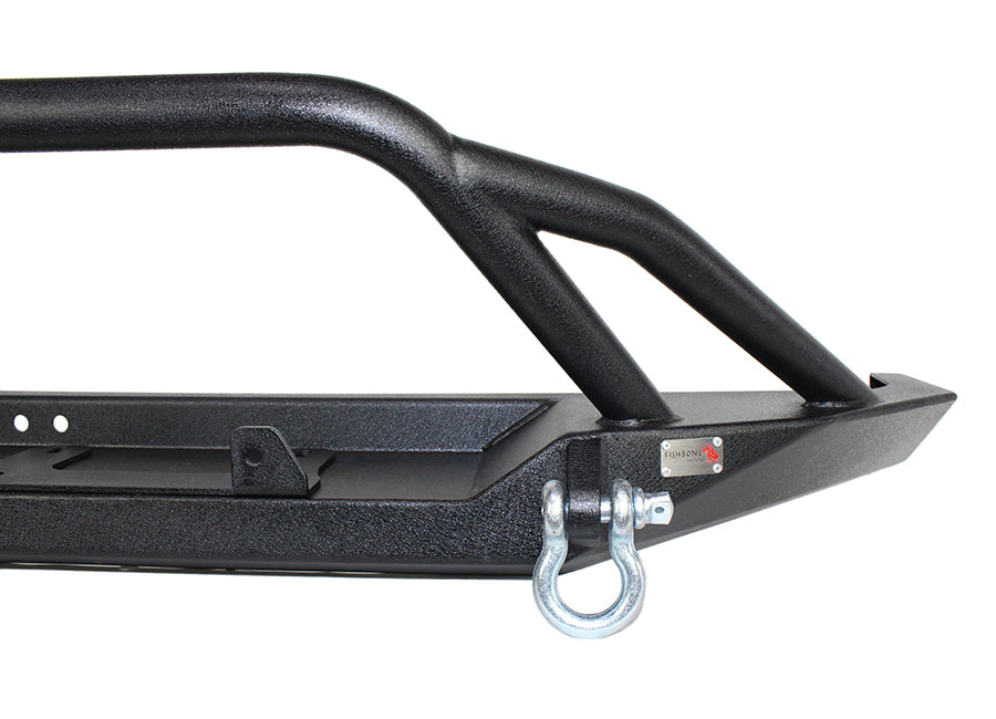 Cherokee XJ Front Winch Bumper W/Grille Guard Bullhead Steel Black Textured Powdercoat Fishbone Offroad-2