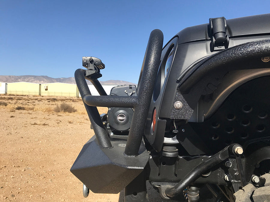 Jeep JK Front Winch Bumper W/Grille Guard 07-18 Wrangler JK Manowar Series Fishbone Offroad-1