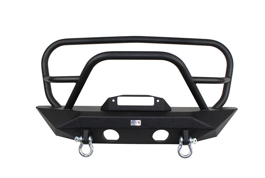 Jeep JK Front Winch Bumper W/Grille Guard 07-18 Wrangler JK Manowar Series Fishbone Offroad-4