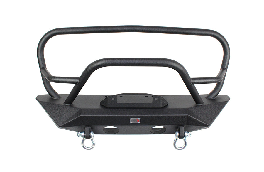 Jeep JK Front Winch Bumper W/Grille Guard 07-18 Wrangler JK Manowar Series Fishbone Offroad-5