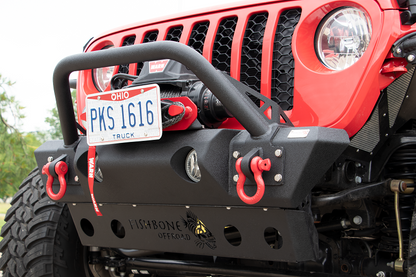 Jeep JL/Gladiator Front Winch Bumper for 18-Pres Wrangler JL/Gladiator Black Powdercoat Fishbone Offroad-17