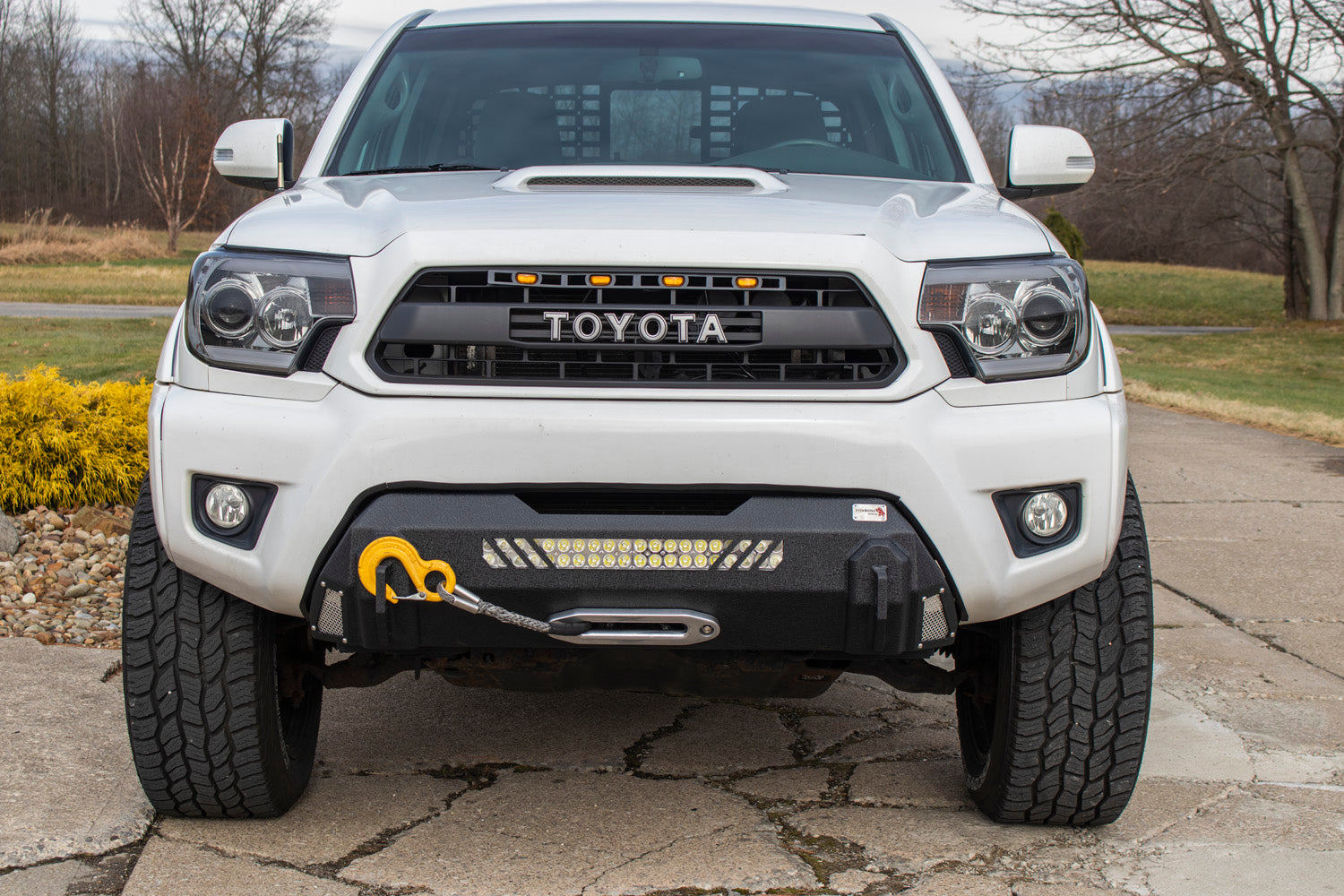2012-2015 Tacoma Center Stubby Front Bumper Fishbone Offroad-1