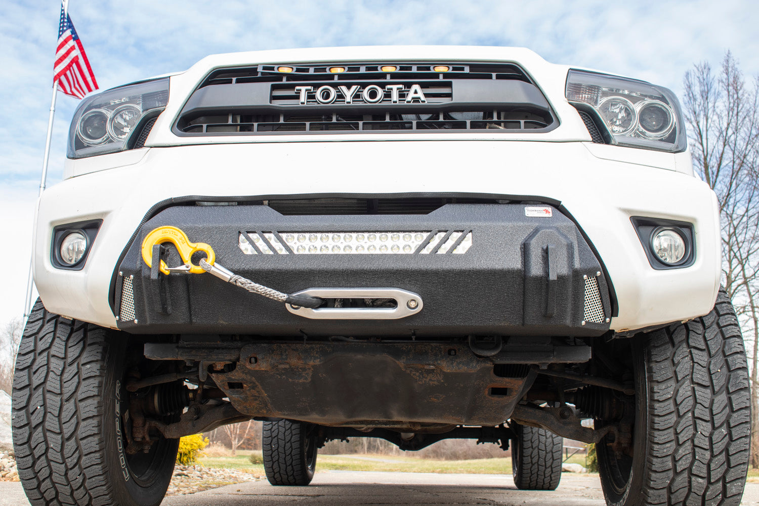 2012-2015 Tacoma Center Stubby Front Bumper Fishbone Offroad-15