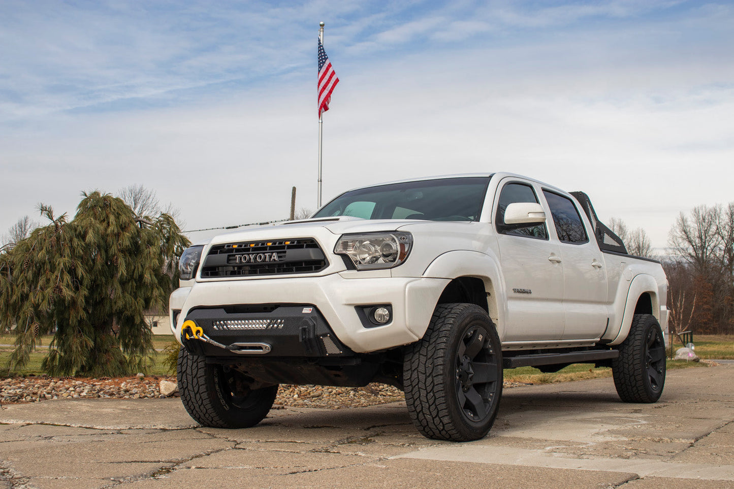 2012-2015 Tacoma Center Stubby Front Bumper Fishbone Offroad-10