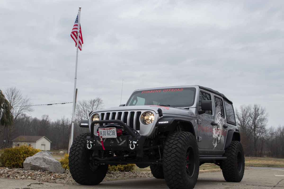 Barracuda Modular Front Bumper - Base 07-18 Jeep Wrangler, 18-Present Jeep Wrangler, 18-Present Jeep Gladiator JT Fishbone Offroad-13