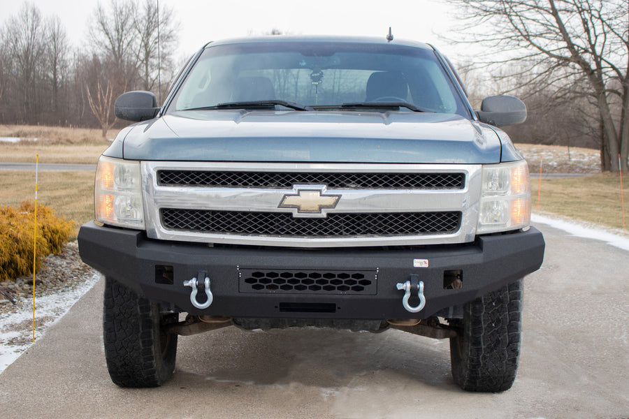 07-13 Chevy 1500 Front Winch Bumper Fishbone Offroad-1