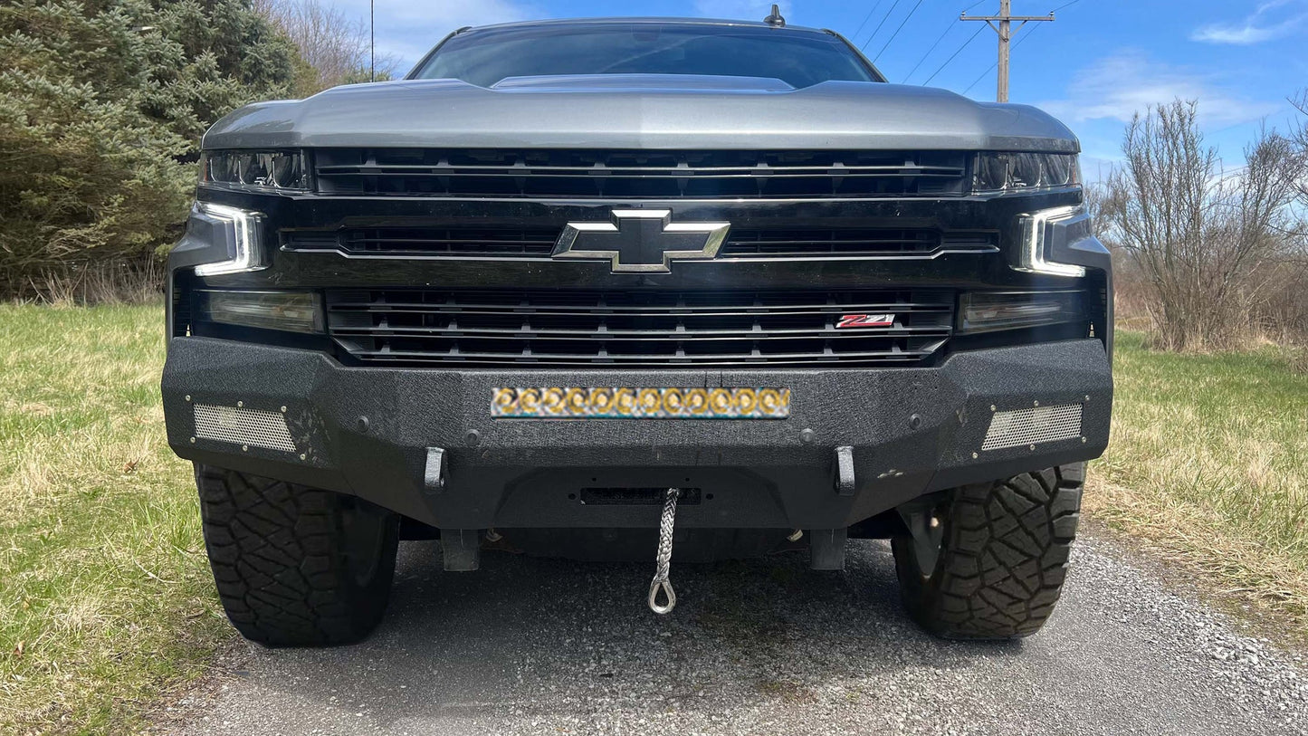 2019-2021 Chevy Silverado 1500 Rockfish Front Bumper Fishbone Offroad-2