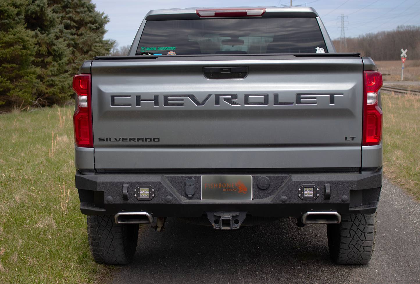 Fishbone Offroad 2019-2022 Chevy Silverado 1500 Rockfish Rear Bumper Fishbone Offroad