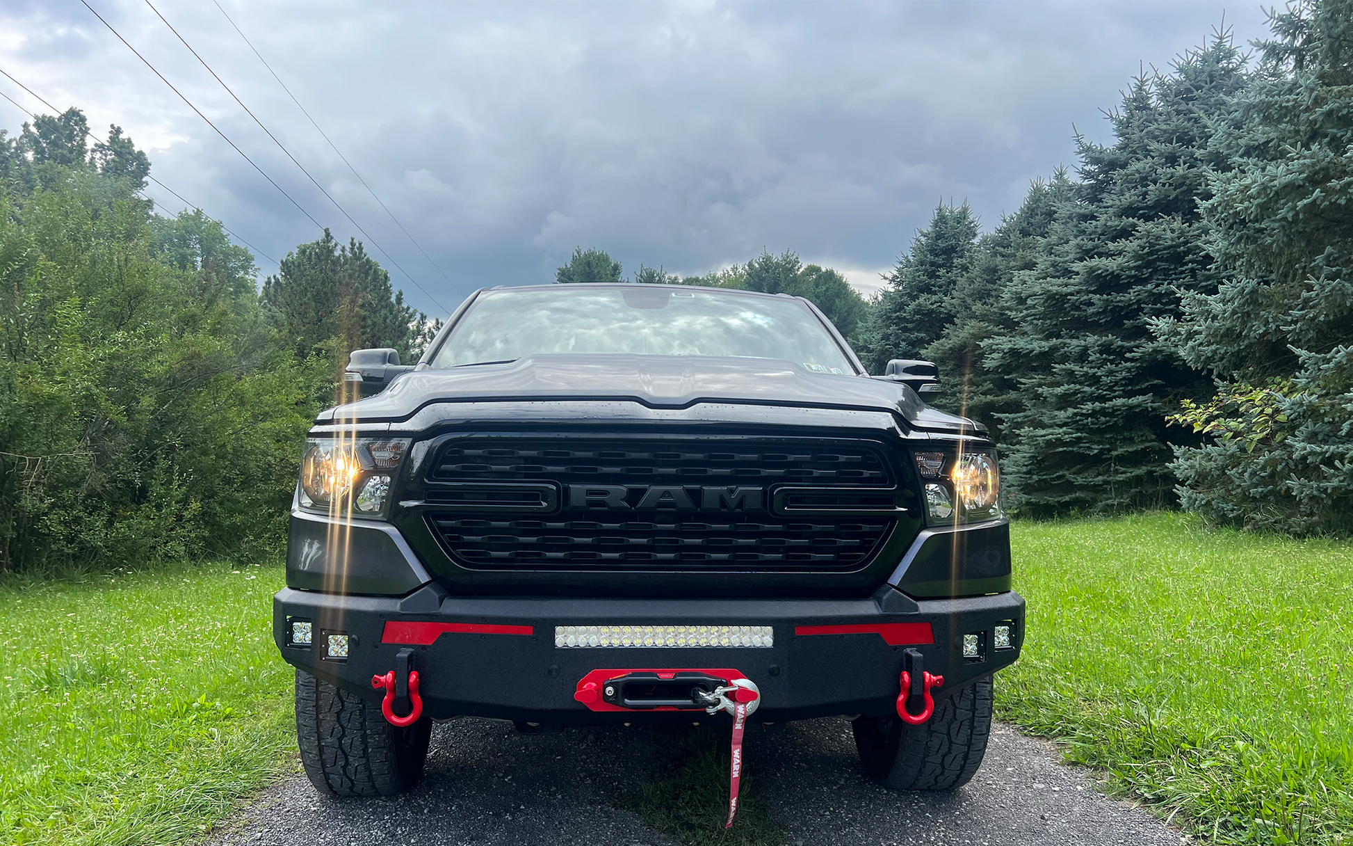2019-2023 Ram 1500 Pike Front Bumper Fishbone Offroad-1