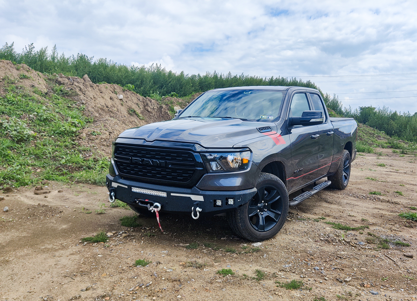 2019-2023 Ram 1500 Pike Front Bumper Fishbone Offroad-5