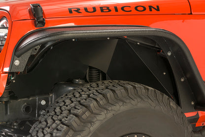 Jeep JK Tube Fenders 07-18 Wrangler JK Front/Rear Set Of 4 Steel Black Textured Powdercoat Fishbone Offroad-1