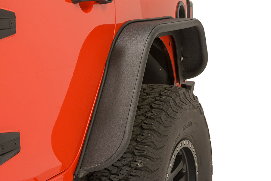 Jeep JK Tube Fenders 07-18 Wrangler JK Front/Rear Set Of 4 Steel Black Textured Powdercoat Fishbone Offroad-2