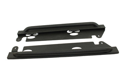 Jeep JK Rock Slider 07-18 Wrangler JK 2 Door Rubicon Steel Black Textured Powdercoat Fishbone Offroad-4